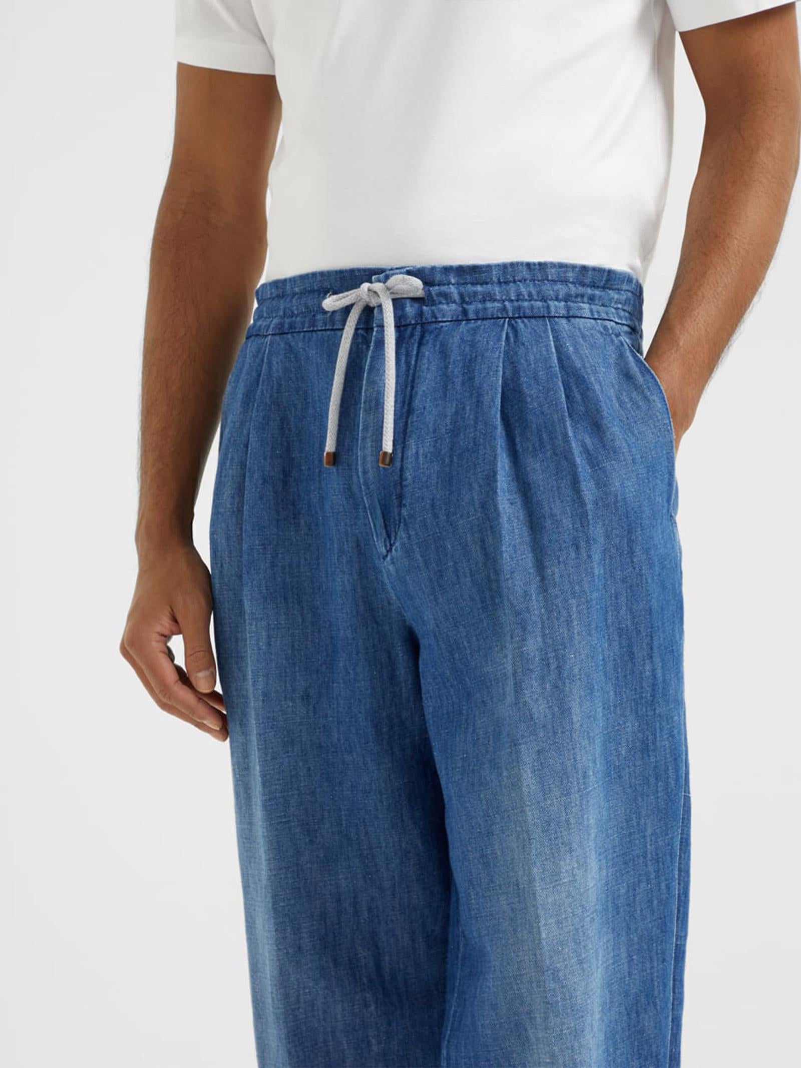 Pantalone leisure fit denim M239PE1710 C1471 BRUNELLO CUCINELLI 