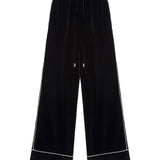 Pantalone palazzo in velluto D472P701QVJ 95708 ERMANNO SCERVINO 