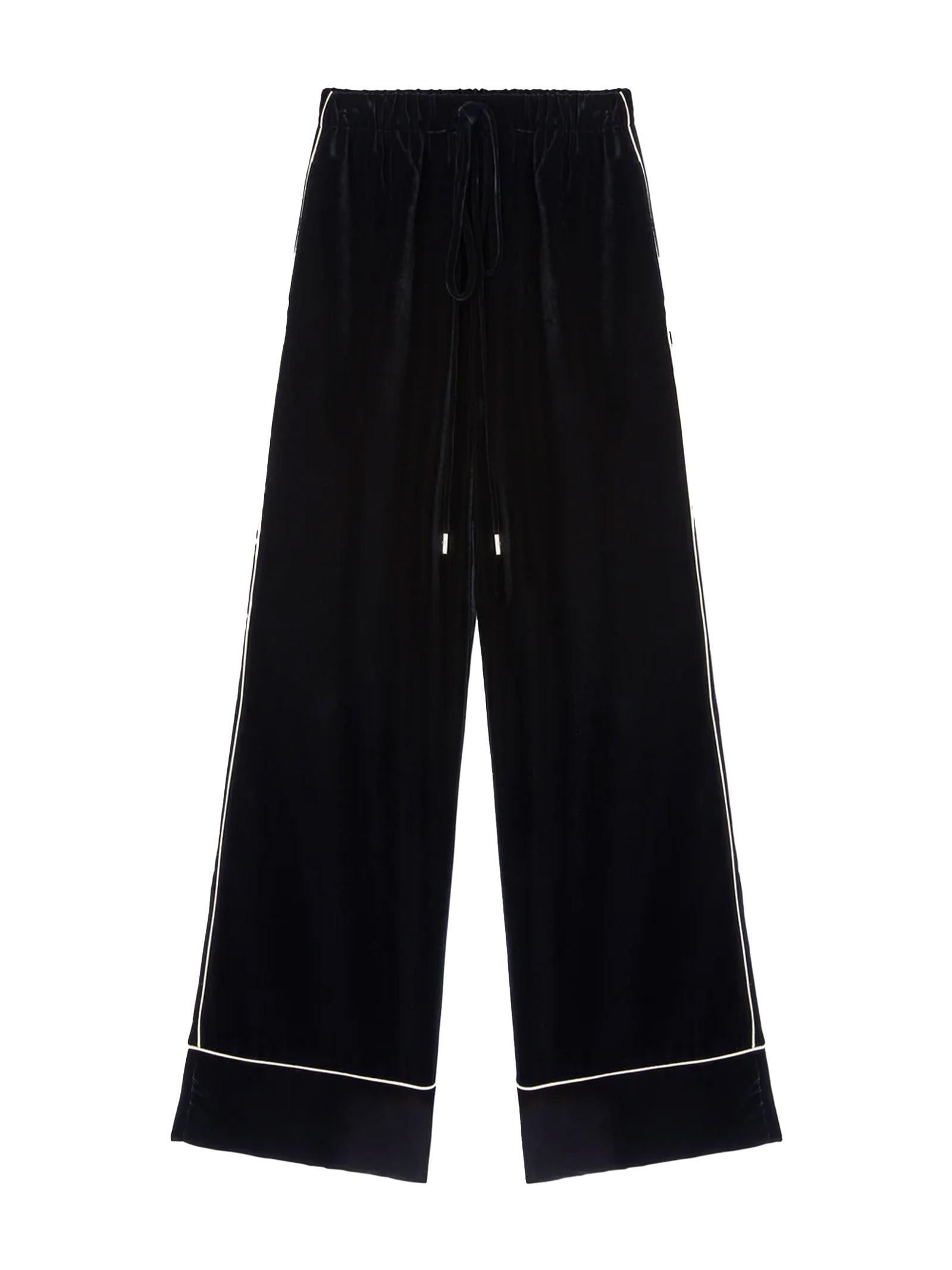 Pantalone palazzo in velluto D472P701QVJ 95708 ERMANNO SCERVINO 