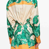 Camicia in seta a fiori