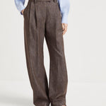 Pantaloni in denim con profilo lurex MB148P4022 C003 BRUNELLO CUCINELLI 