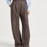 Pantaloni in denim con profilo lurex MB148P4022 C003 BRUNELLO CUCINELLI 