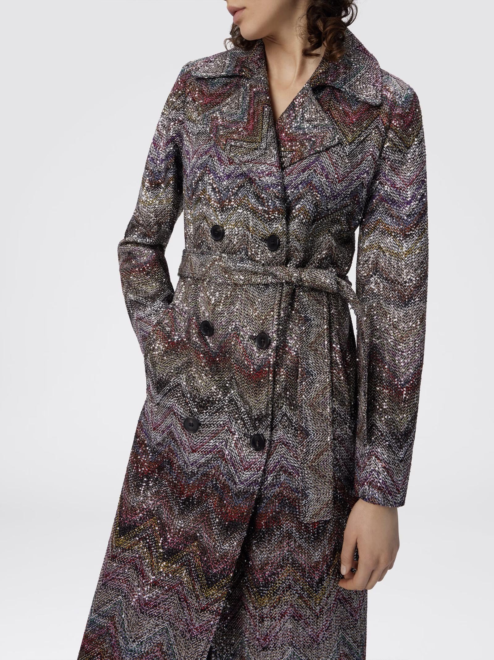 Trench lungo doppiopetto DS25WC0GBC005G S01HU MISSONI 