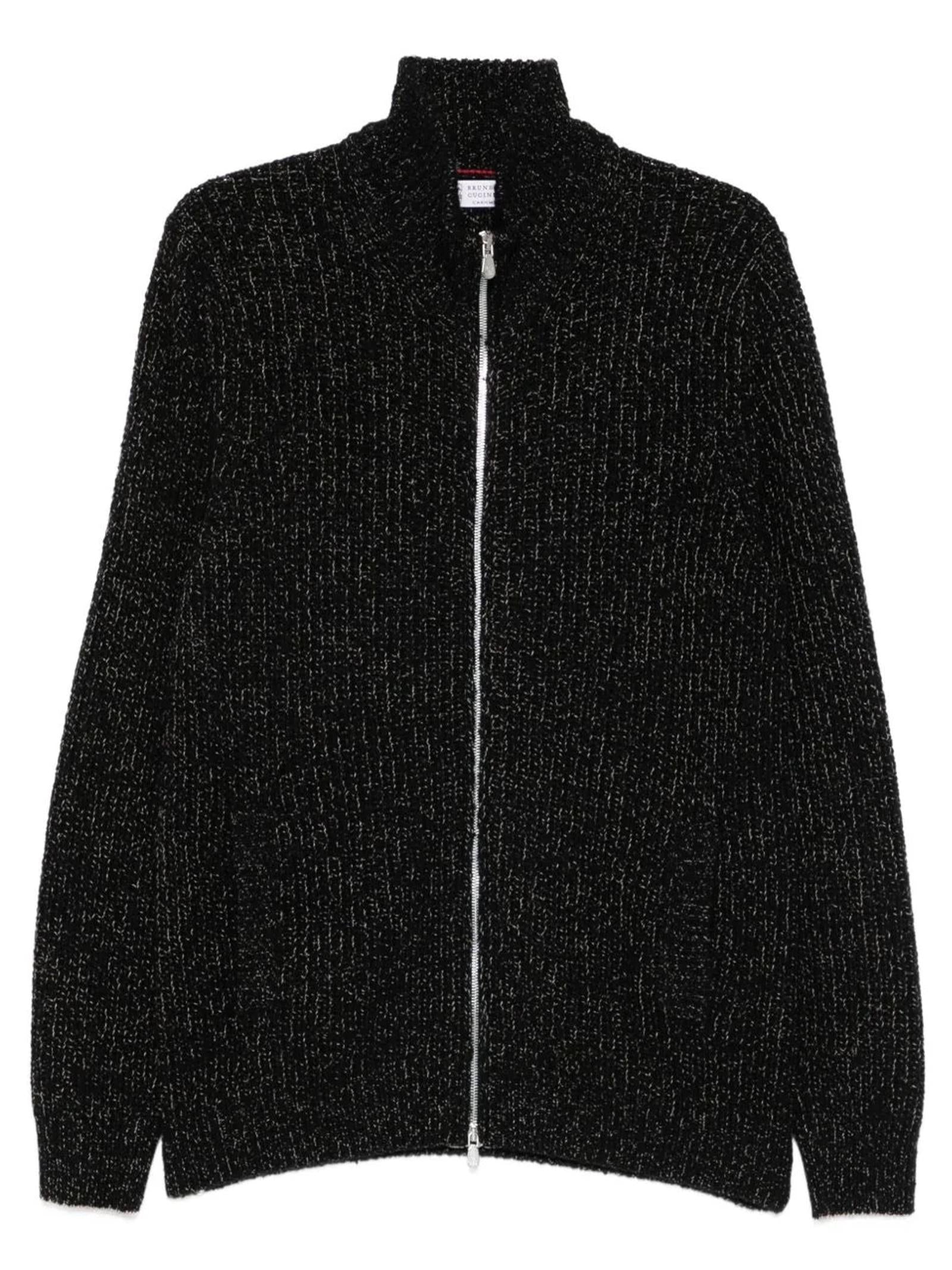Cardigan cashmere con zip MRI55511 CNF05 BRUNELLO CUCINELLI 