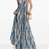 Abito lungo in chiffon WRHA0315AK759 X0800 ETRO 