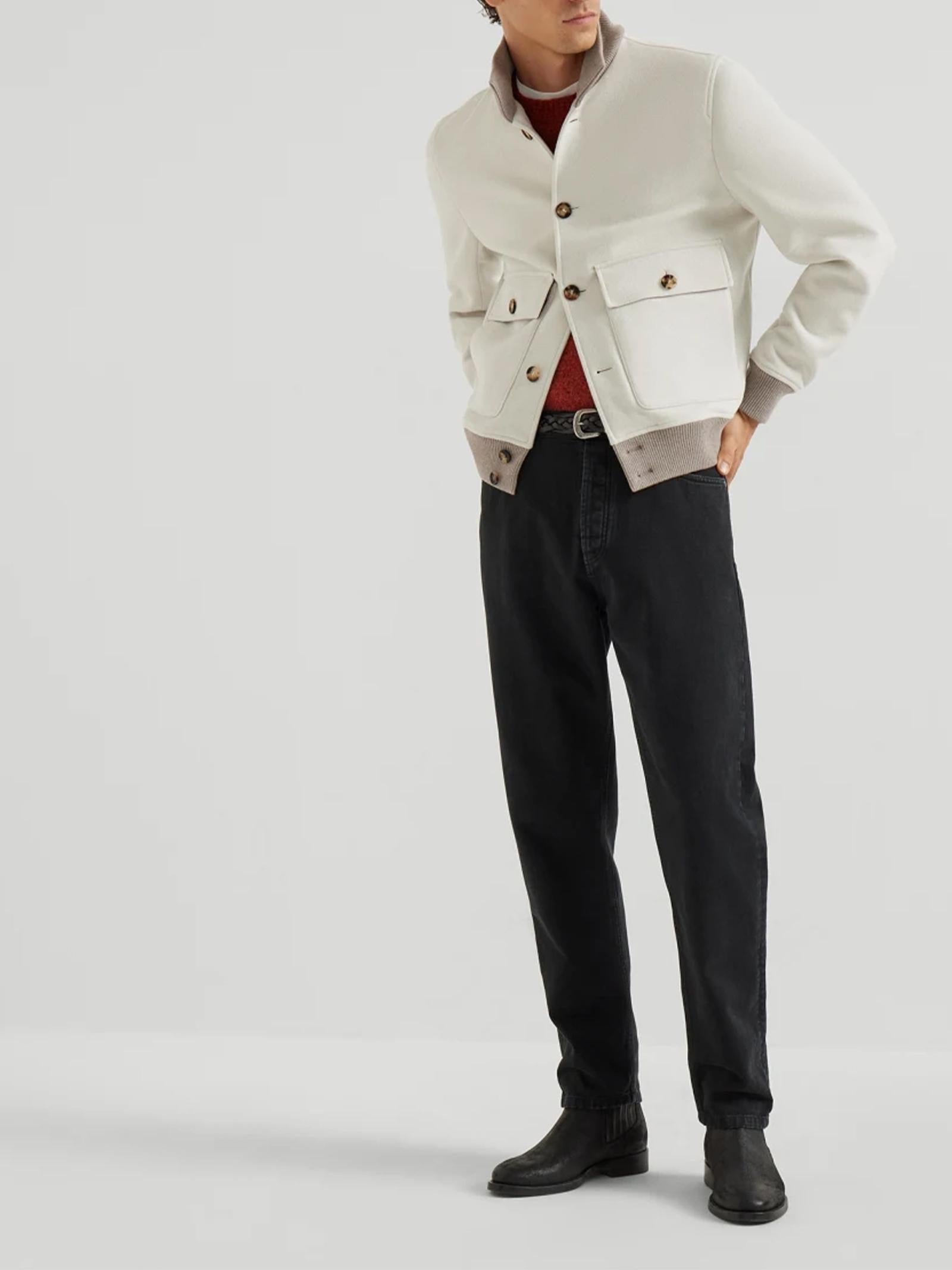 Bomber in flanella MY4966559 CJZ81 BRUNELLO CUCINELLI 