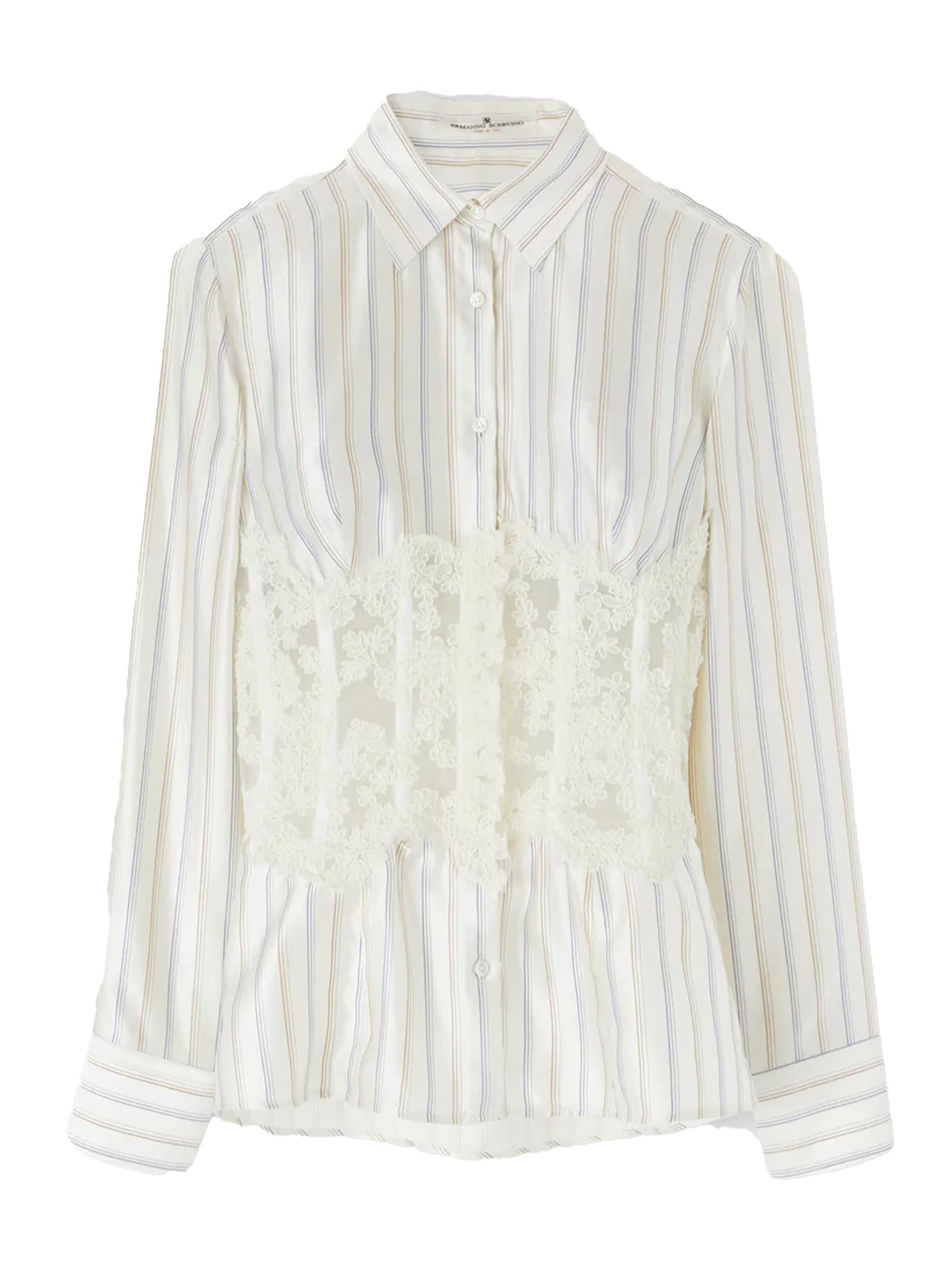 Camicia in seta D472K363QWH A4704 ERMANNO SCERVINO 