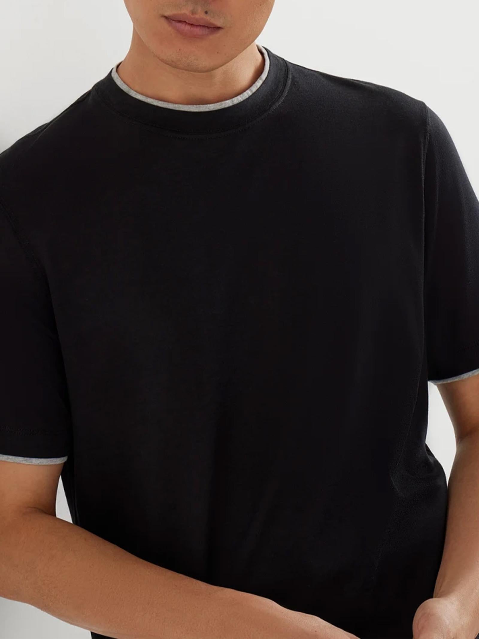 T-shirt girocollo MH8367427 CGB88 BRUNELLO CUCINELLI 