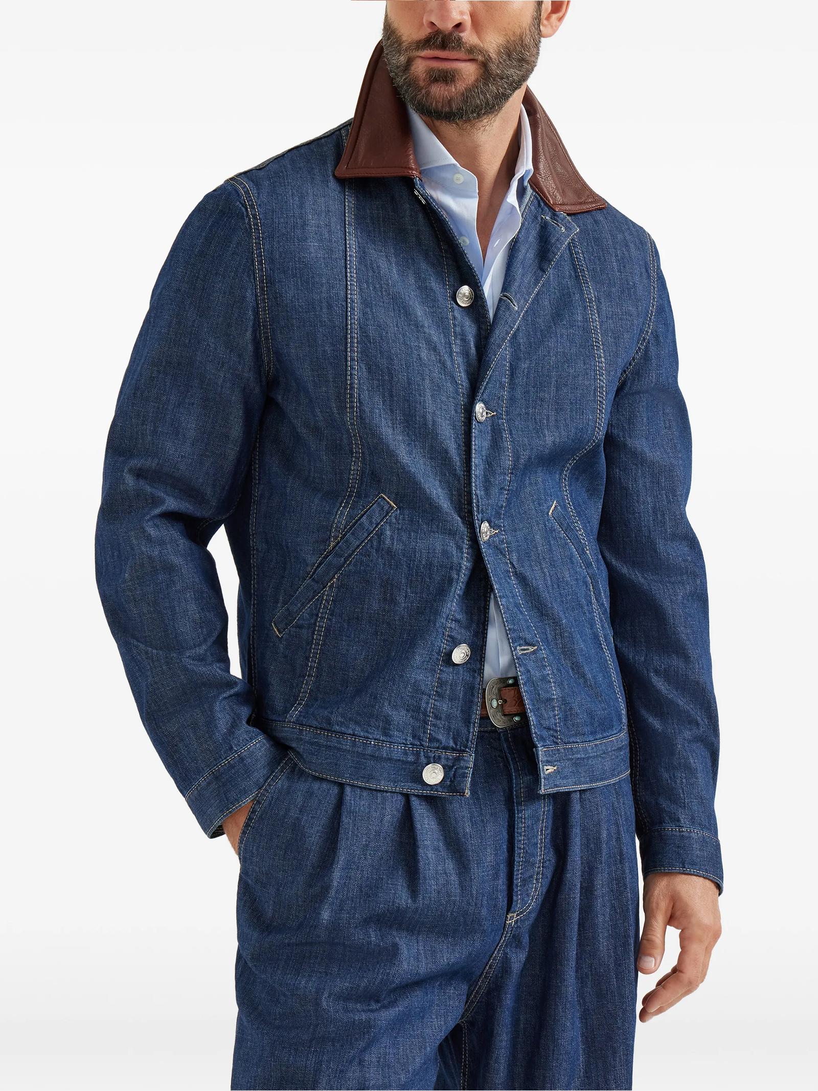 Giubbino in denim MH2636914 COH51 BRUNELLO CUCINELLI 