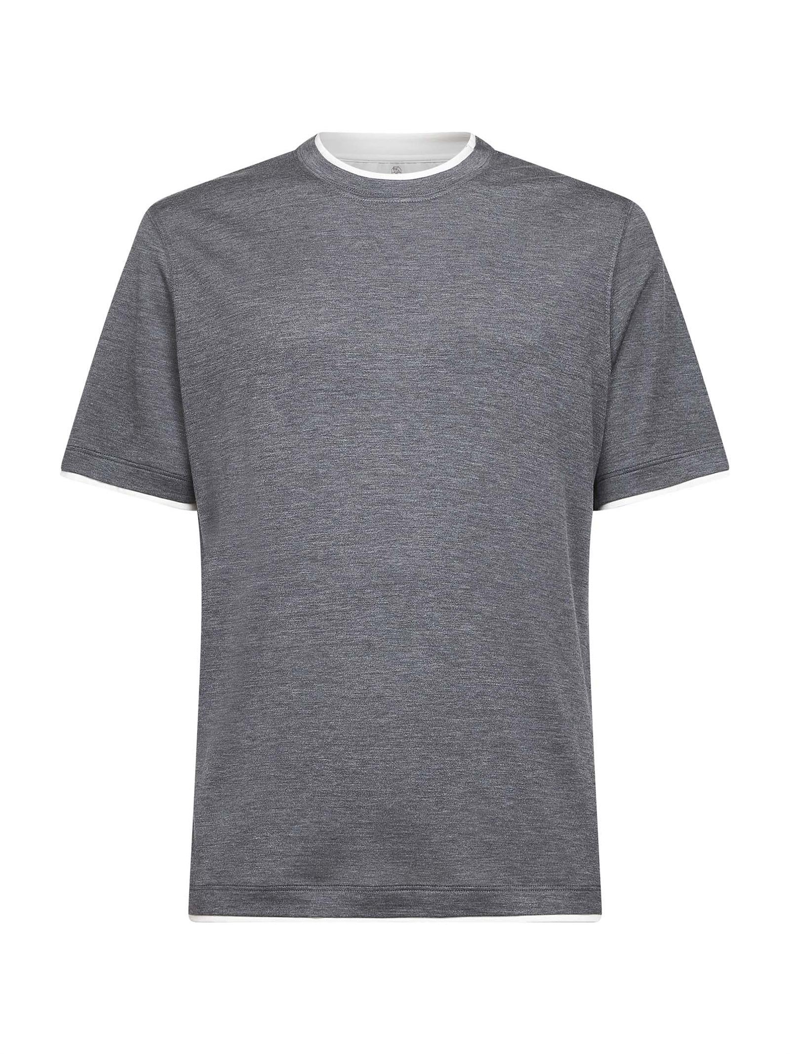 T-shirt girocollo MH8367427 CWD40 BRUNELLO CUCINELLI 