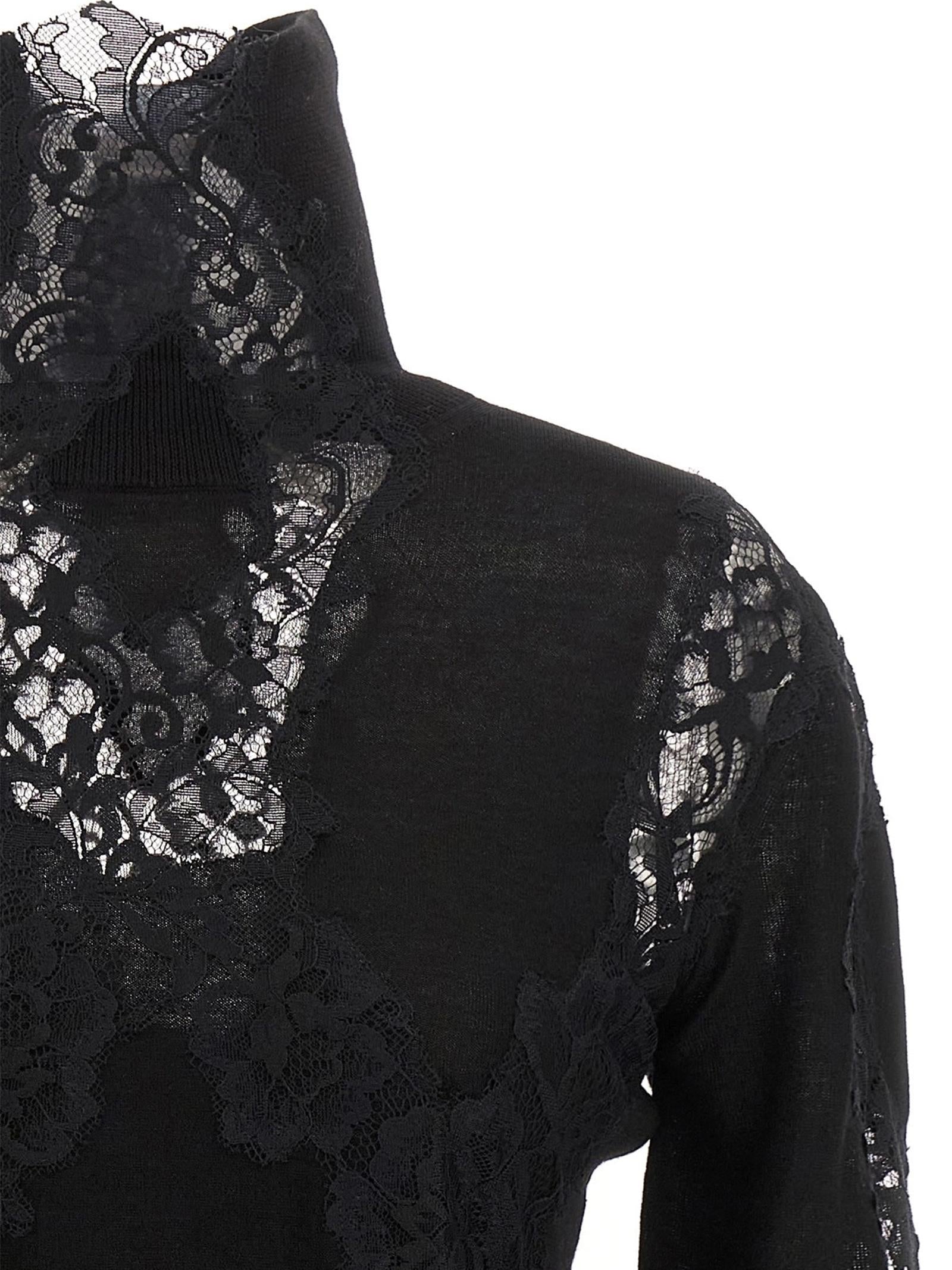 Maglia inserti pizzo D475M705APATL 95708 ERMANNO SCERVINO 