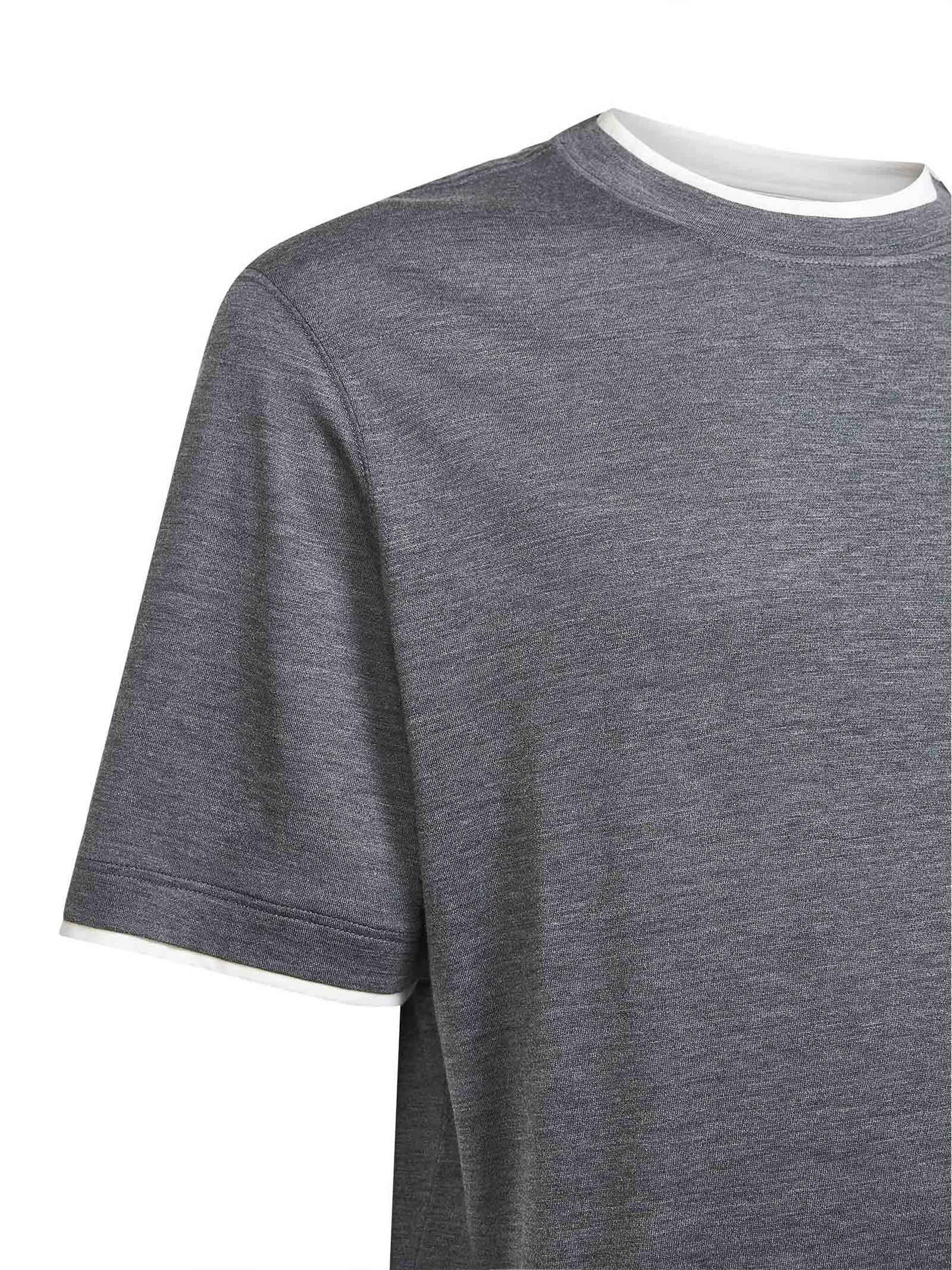 T-shirt girocollo MH8367427 CWD40 BRUNELLO CUCINELLI 