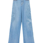 Jeans con applicazione a fiori D467P367APFRQ 94037 ERMANNO SCERVINO 