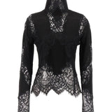 Maglia inserti pizzo D475M705APATL 95708 ERMANNO SCERVINO 