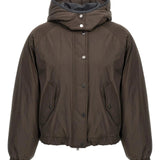 Piumino Crop con cappuccio staccabile MG5017835 C4228 BRUNELLO CUCINELLI 