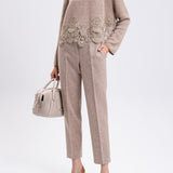 Maglia cropped in cashmere D475M305APKFX M1507 ERMANNO SCERVINO 