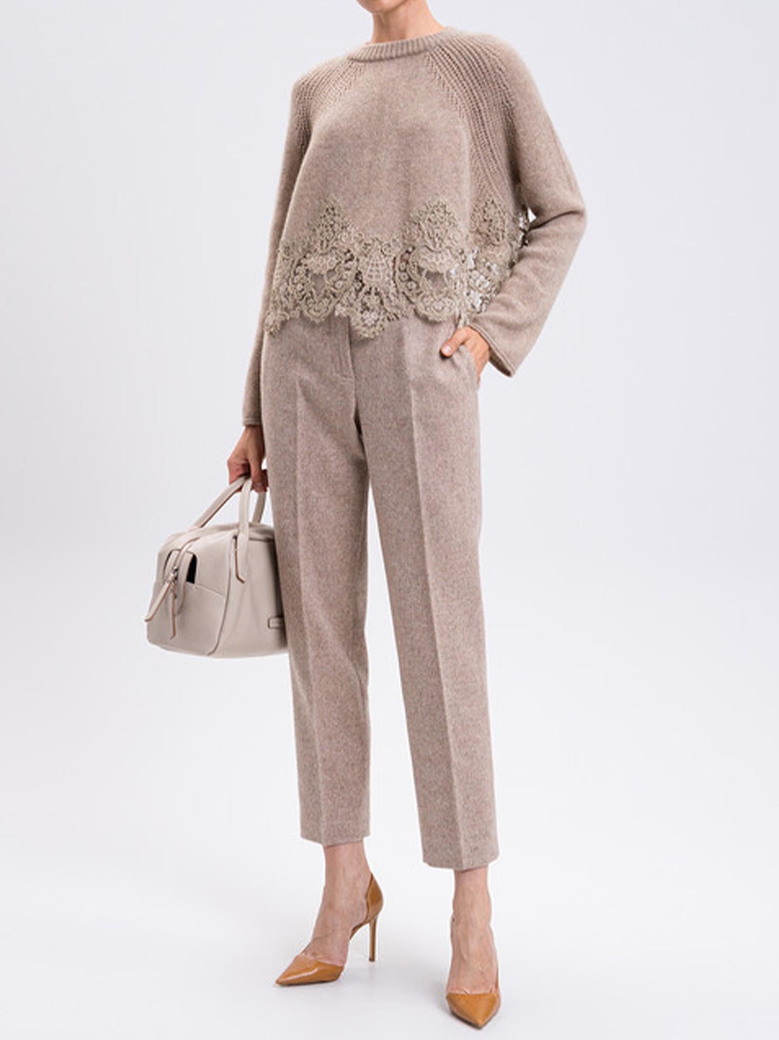 Maglia cropped in cashmere D475M305APKFX M1507 ERMANNO SCERVINO 