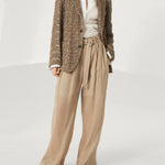 Pantaloni in organza di cotone con cintura MH911P8862 C8690 BRUNELLO CUCINELLI 