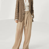 Pantaloni in organza di cotone con cintura MH911P8862 C8690 BRUNELLO CUCINELLI 