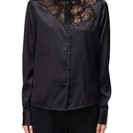 Camicia in raso D454K605TBW 95708 ERMANNO SCERVINO 