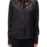Camicia in raso D454K605TBW 95708 ERMANNO SCERVINO 