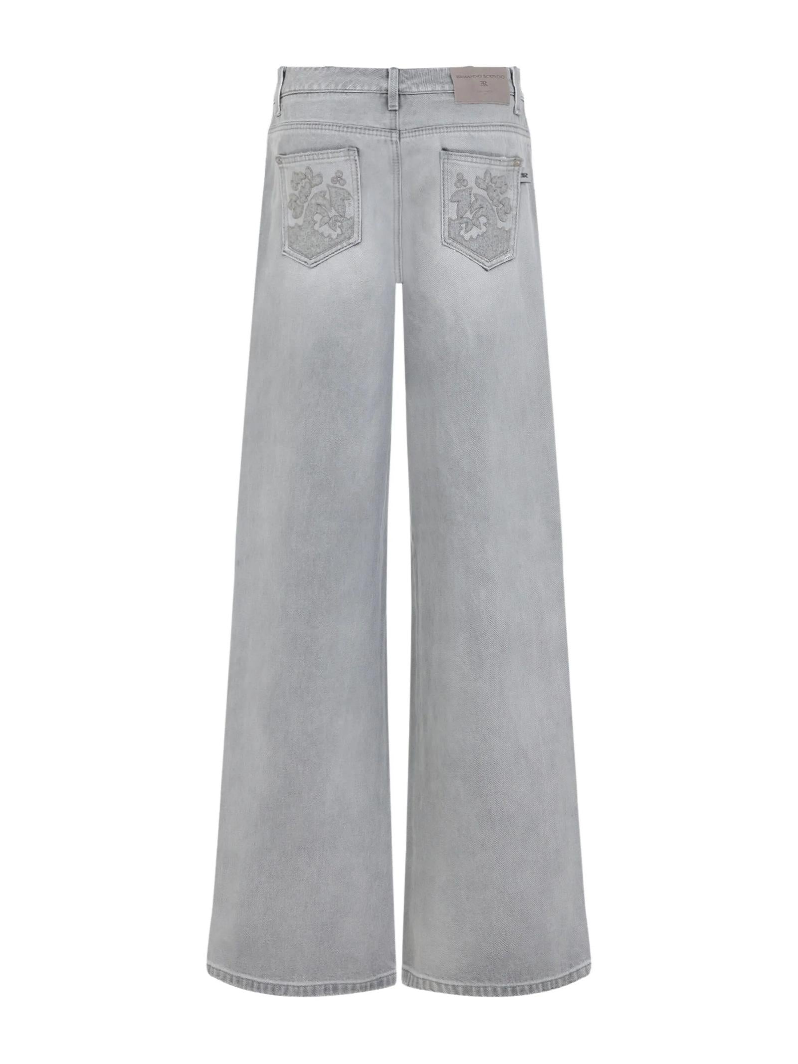 Pantaloni denim con ricamo D477P367IGFV 44103 ERMANNO SCERVINO 