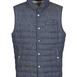 Gilet in lino trapuntato