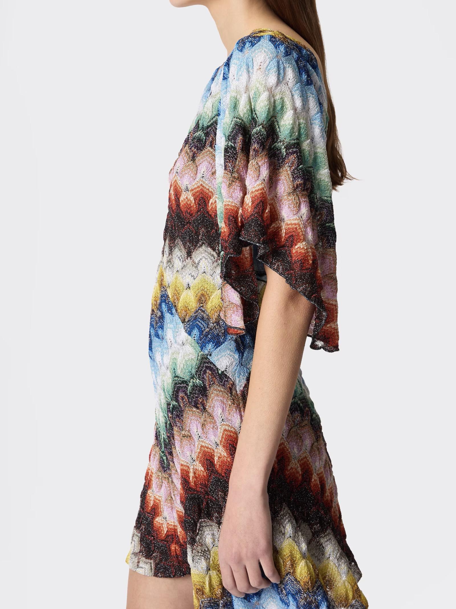 Abito corto con scollo a V DS26SG44BR015J SMSNV MISSONI 
