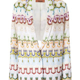 Blazer monopetto in pizzo