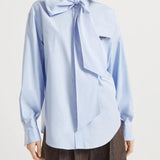 Camicia in popeline di cotone MH772MY526 C172 BRUNELLO CUCINELLI 