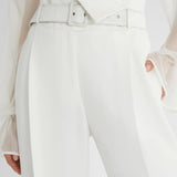 Pantaloni palazzo con cintura D466P304TEILM 14800 ERMANNO SCERVINO 