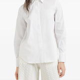 Camicia stretch con Shiny Collar M0091MA606 C159 BRUNELLO CUCINELLI 