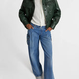 Jeans palazzo cargo D477P302GKW 94037 ERMANNO SCERVINO 