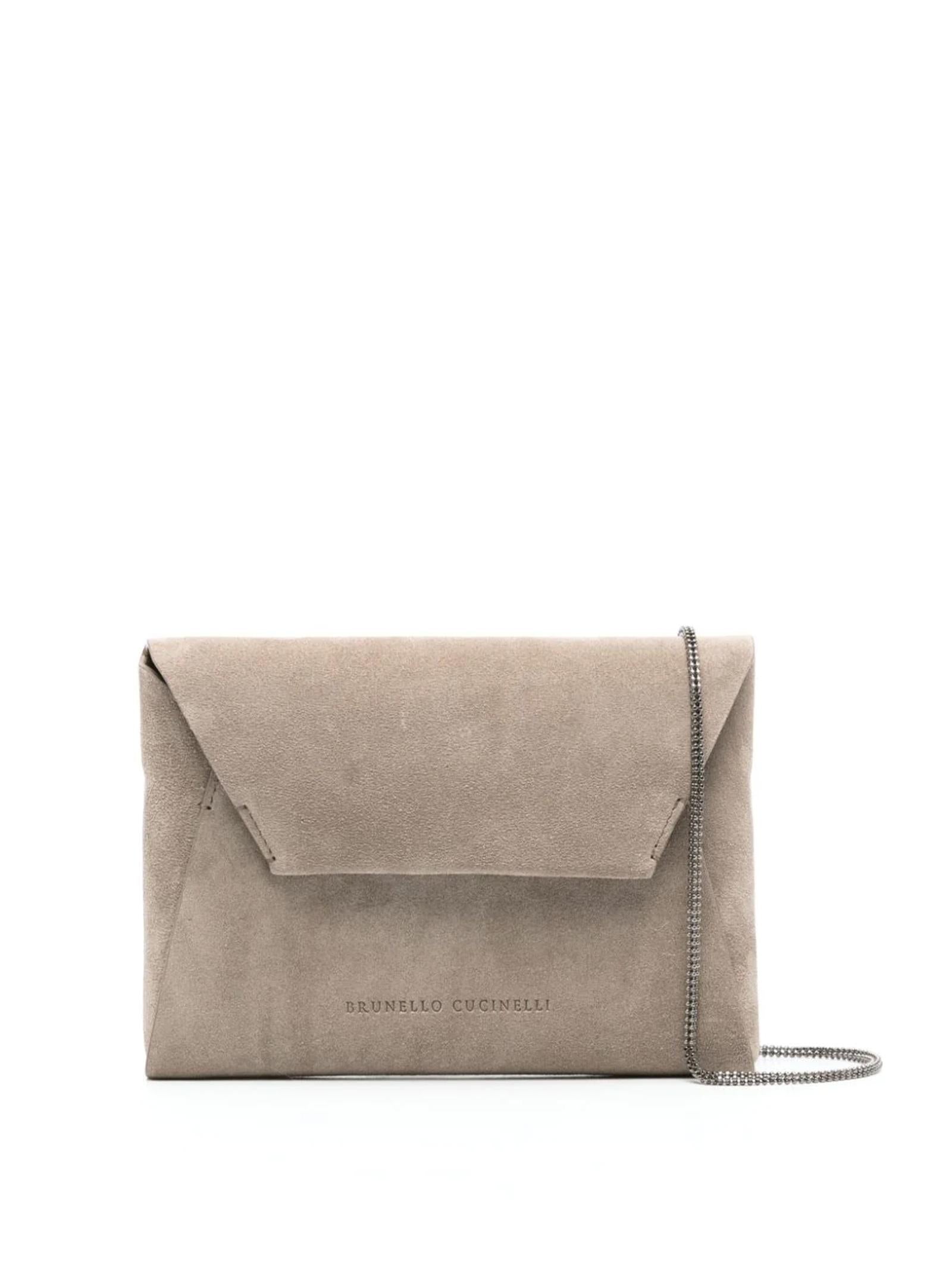 Pochette in camoscio MWDLD2722 C5859 BRUNELLO CUCINELLI 