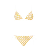 Bikini triangolo lamé