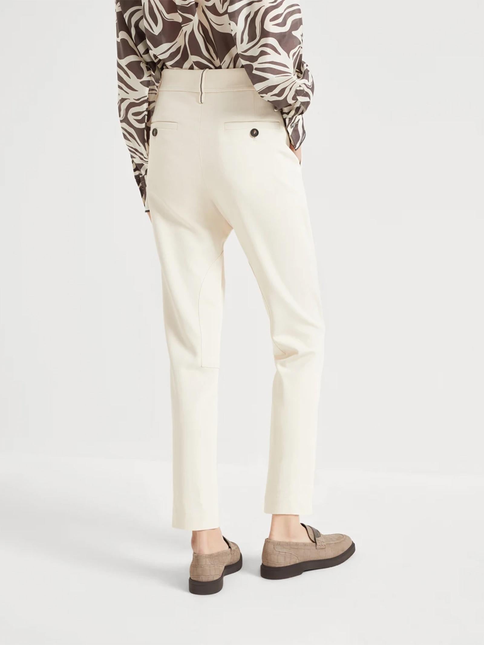 Pantalone Equestrian in twill MG512P9029 C145 BRUNELLO CUCINELLI 