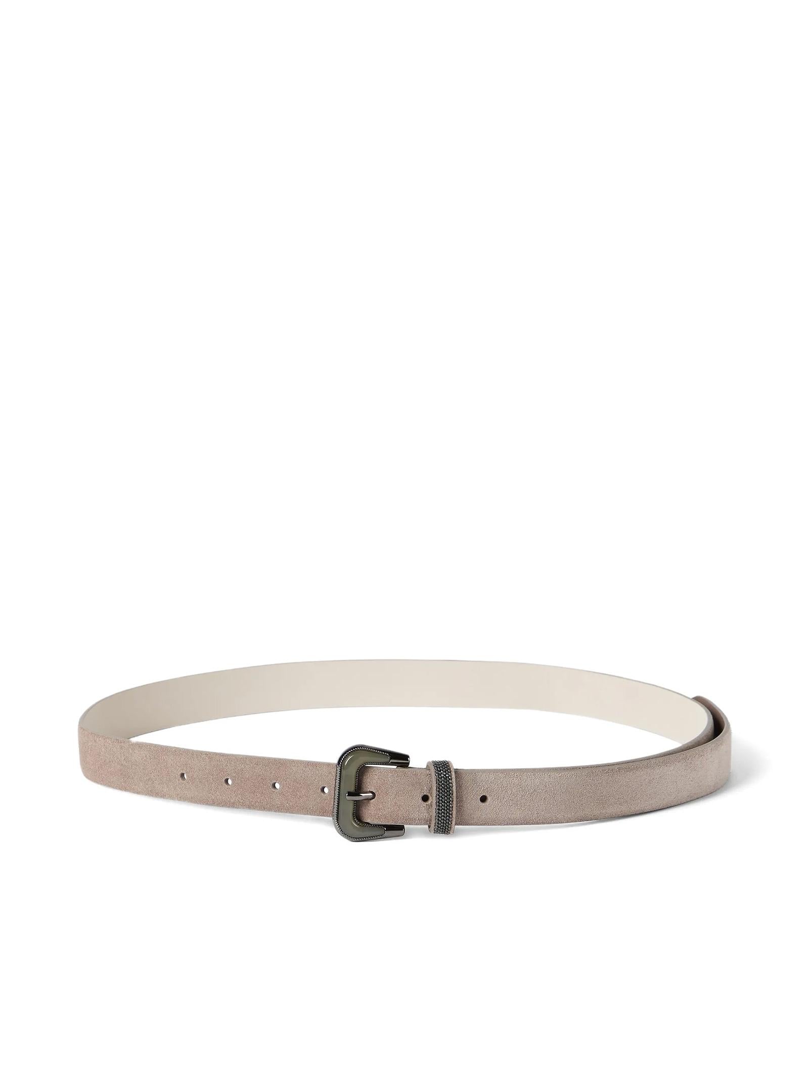 Cintura in pelle scamosciata M0DELC297 C8849 BRUNELLO CUCINELLI 