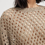 Maglia girocollo traforata MEA338200 C9545 BRUNELLO CUCINELLI 