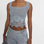 Top cashmere con pizzo D475L305APKFX M2921 ERMANNO SCERVINO 