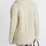 Cardigan-cappotto in lana merino D475D304SHQTX 14800 ERMANNO SCERVINO 