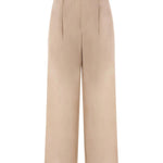 Pantaloni in organza di cotone con cintura MH911P8862 C8690 BRUNELLO CUCINELLI 