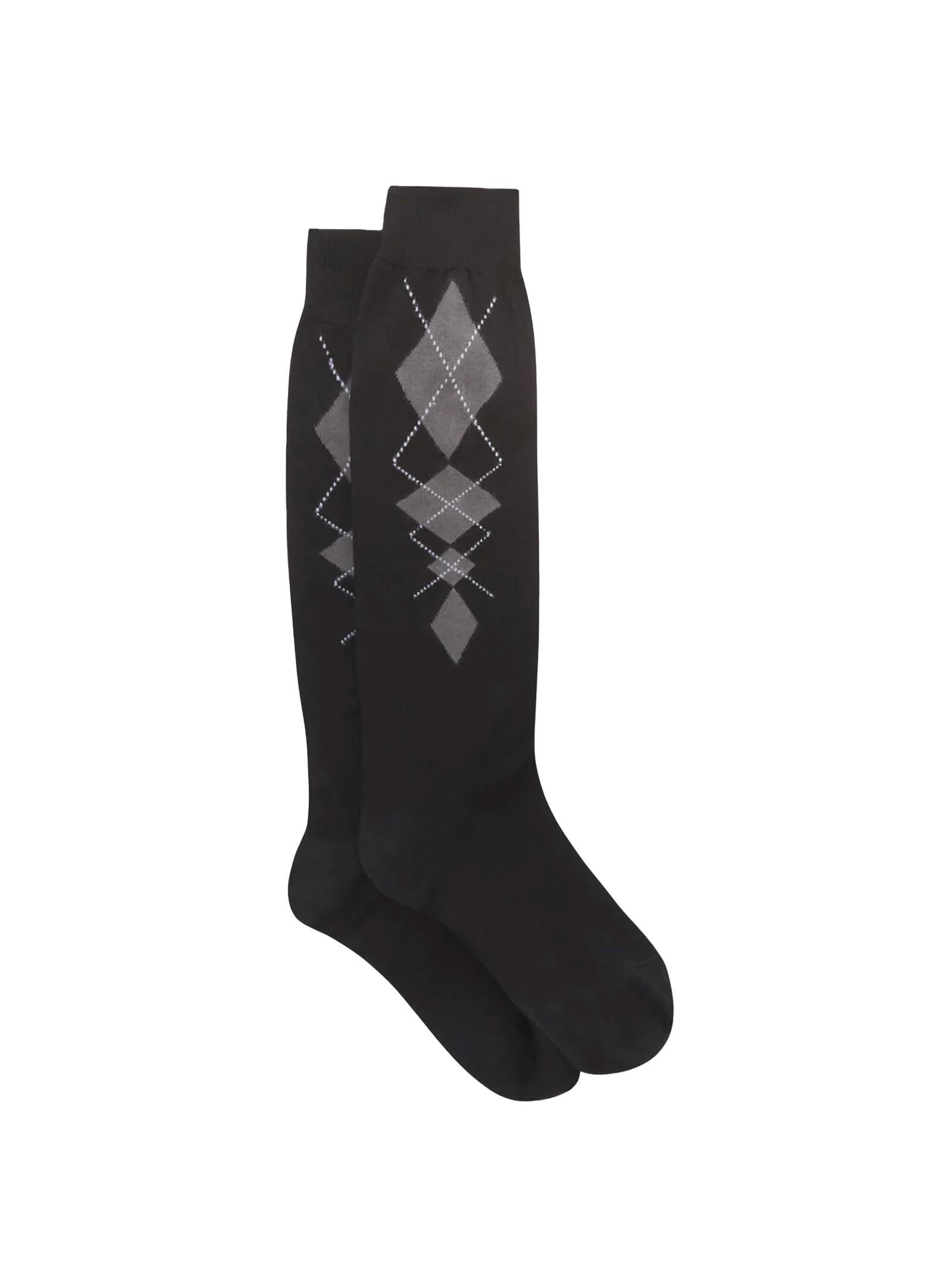 Calzino cotone motivo argyle D475Y300SVU B4717 ERMANNO SCERVINO 