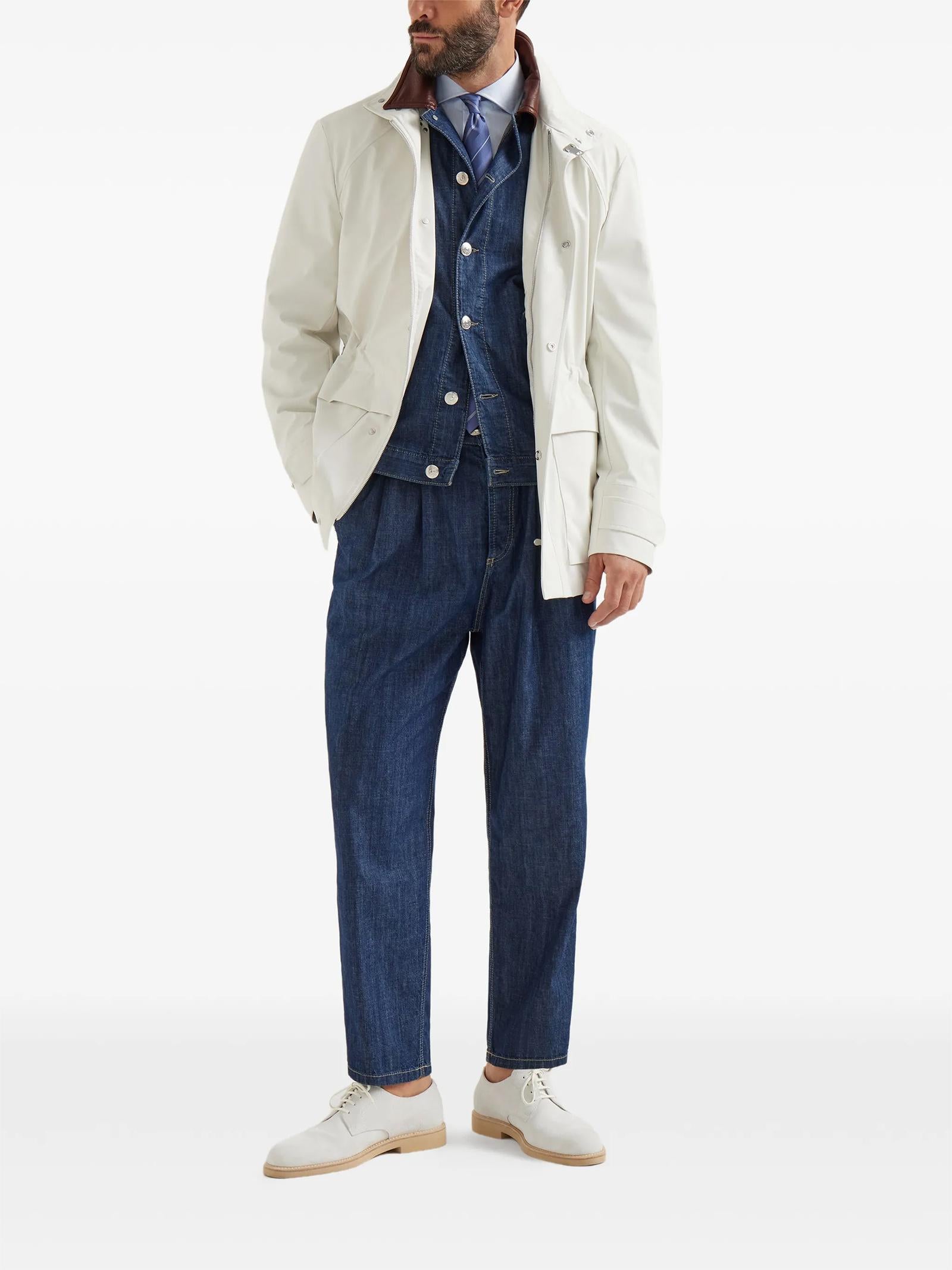 Giubbino in denim MH2636914 COH51 BRUNELLO CUCINELLI 