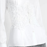 Camicia in popeline di cotone D472K363BQP 10601 ERMANNO SCERVINO 