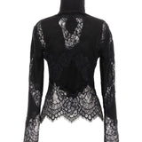 Maglia inserti pizzo D475M705APATL 95708 ERMANNO SCERVINO 