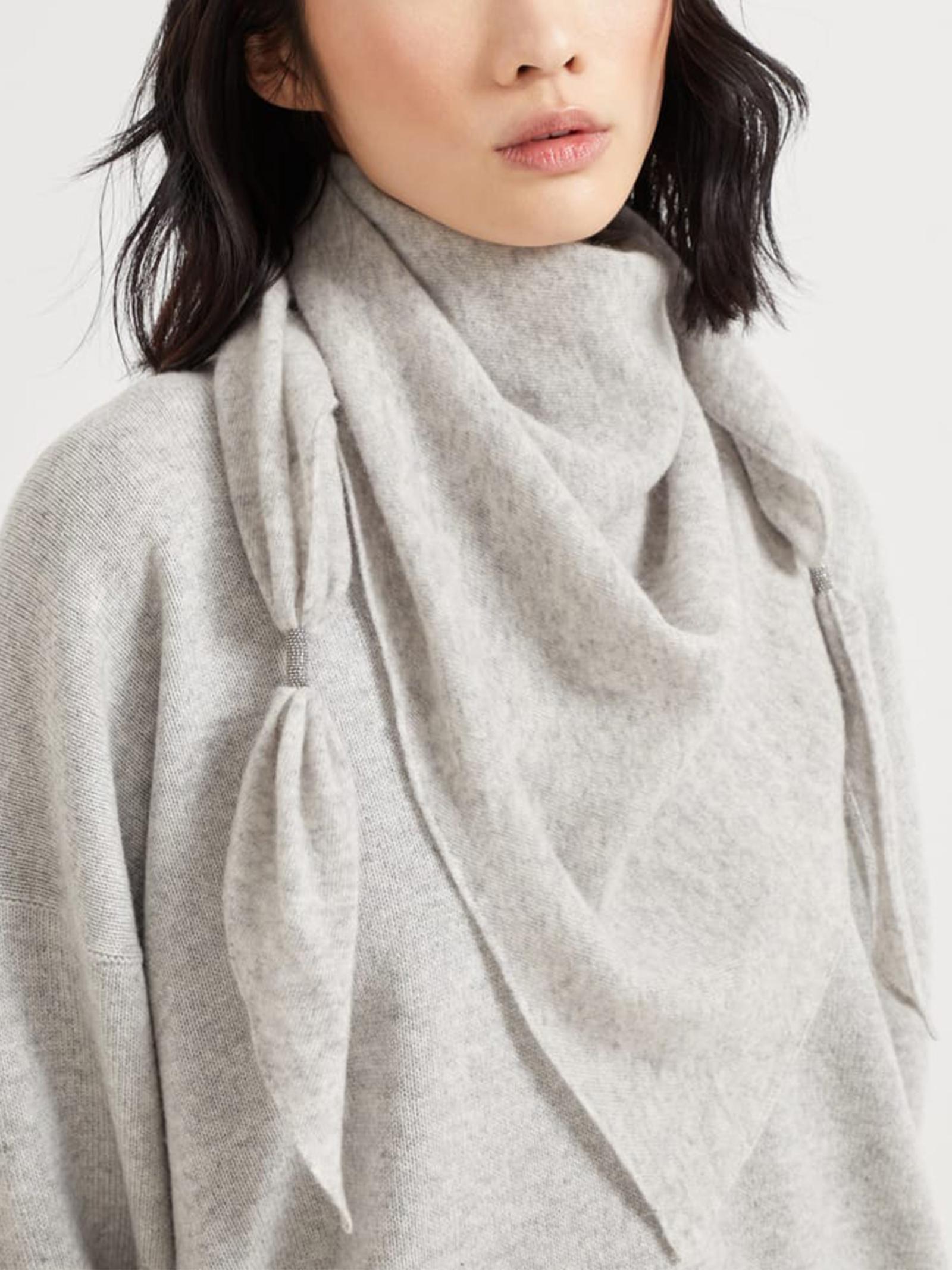 Sciarpa in cashmere MSCDFSW03 CAE76 BRUNELLO CUCINELLI 