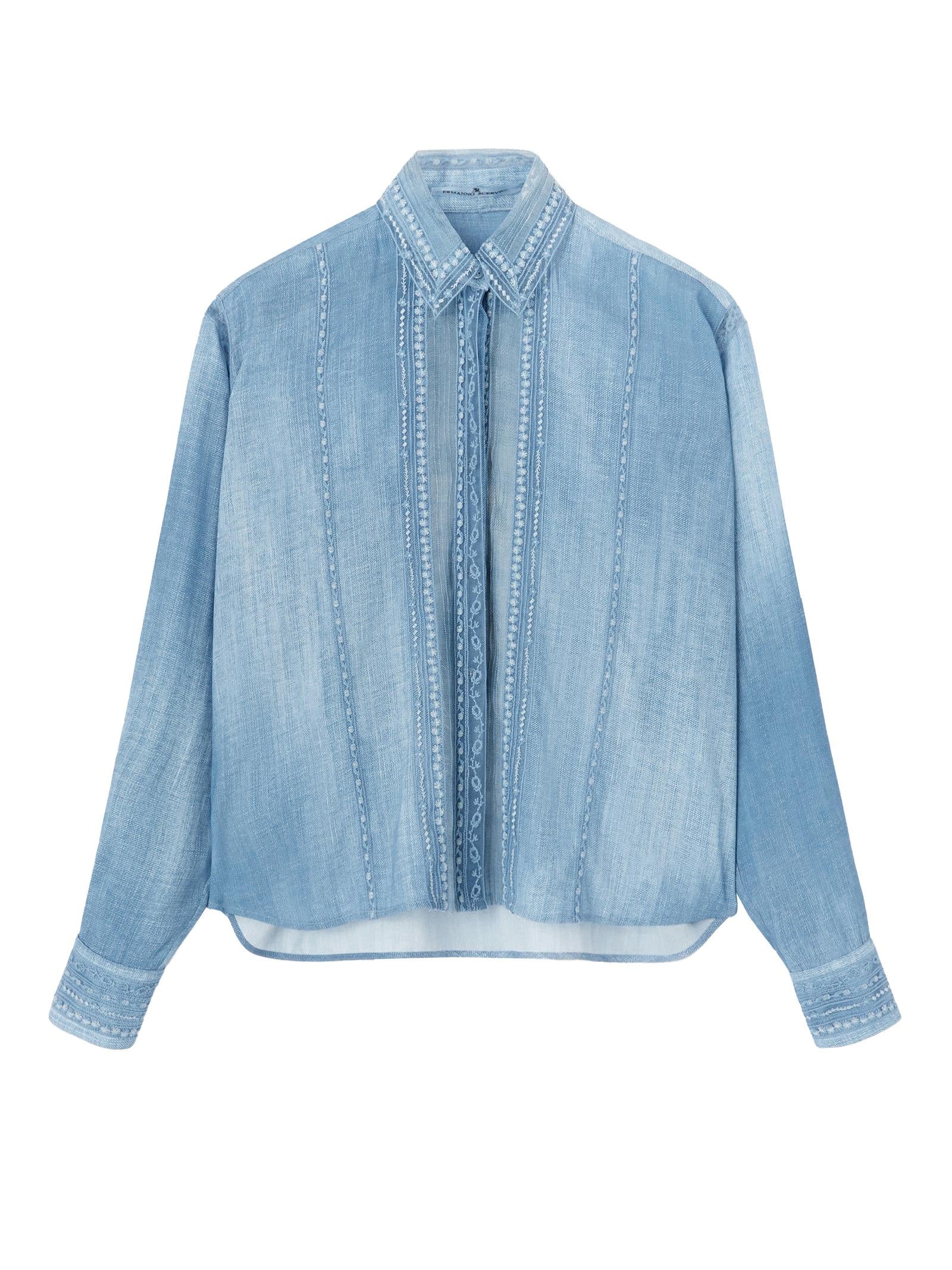 Camicia con ricamo D462K347EMY S4217 ERMANNO SCERVINO 