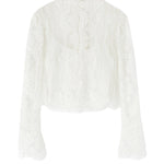 Camicia con ricami in pizzo D472K324CSEOI 10602 ERMANNO SCERVINO 