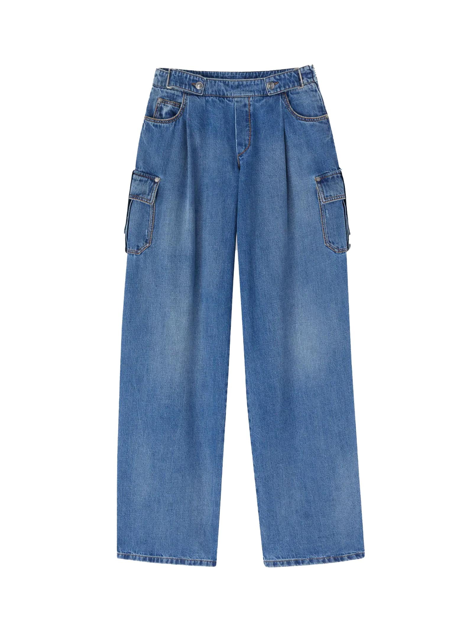 Jeans palazzo cargo D477P302GKW 94037 ERMANNO SCERVINO 