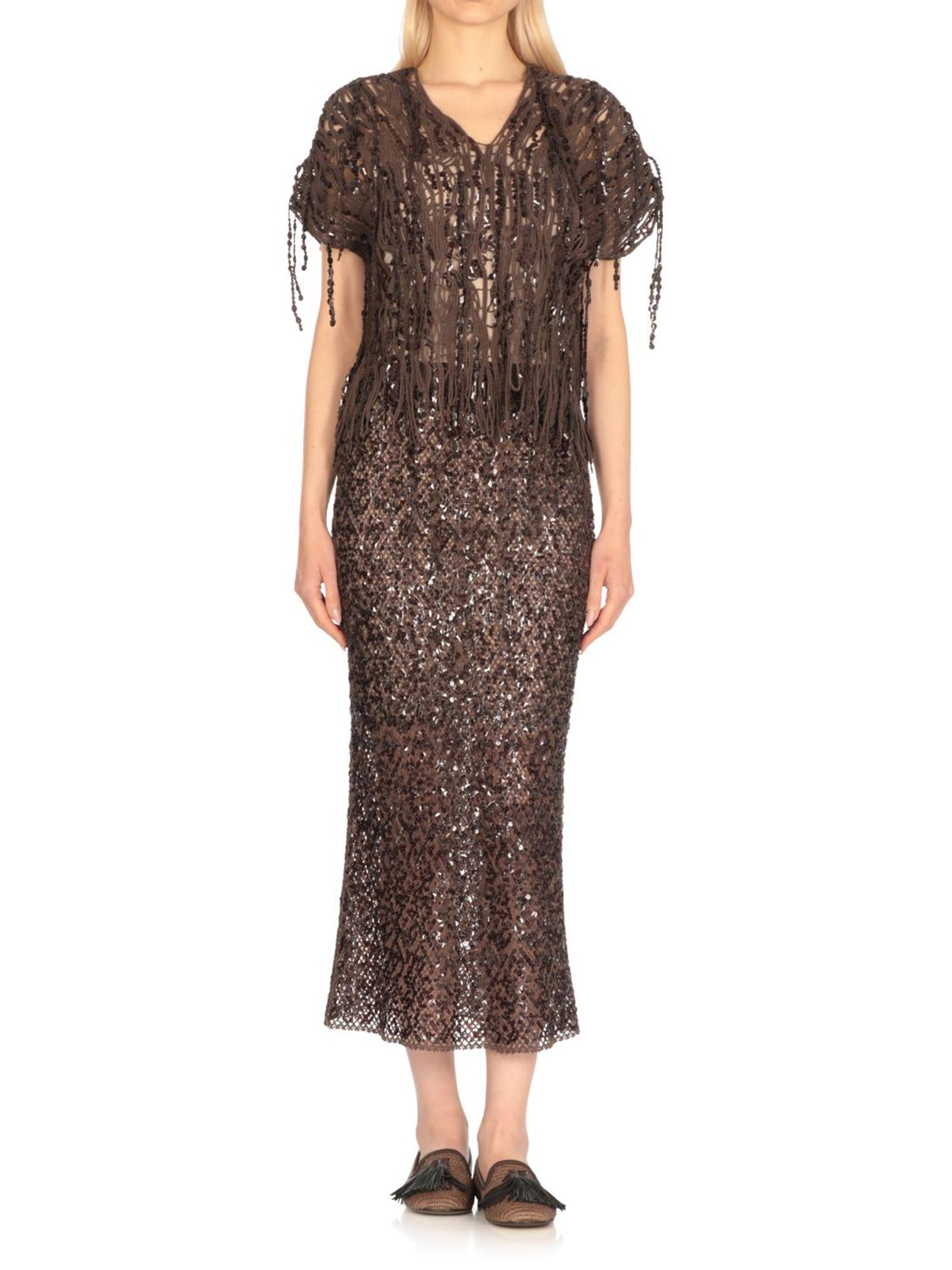 Top in maglia di cotone M38R18602 CLG49 BRUNELLO CUCINELLI 